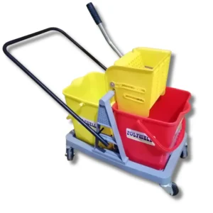 18 L Double Bucket Wringer Trolley